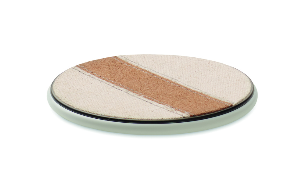 Logo trade promotional product photo of: Cork wireless charger 15W